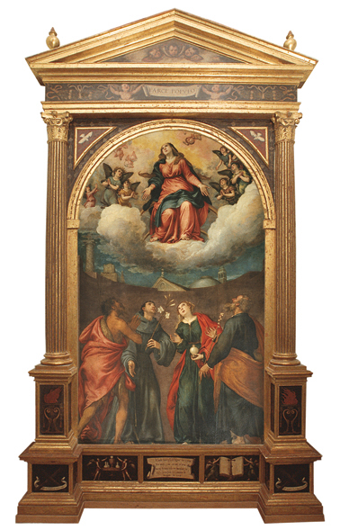 Madonna in gloria e santi